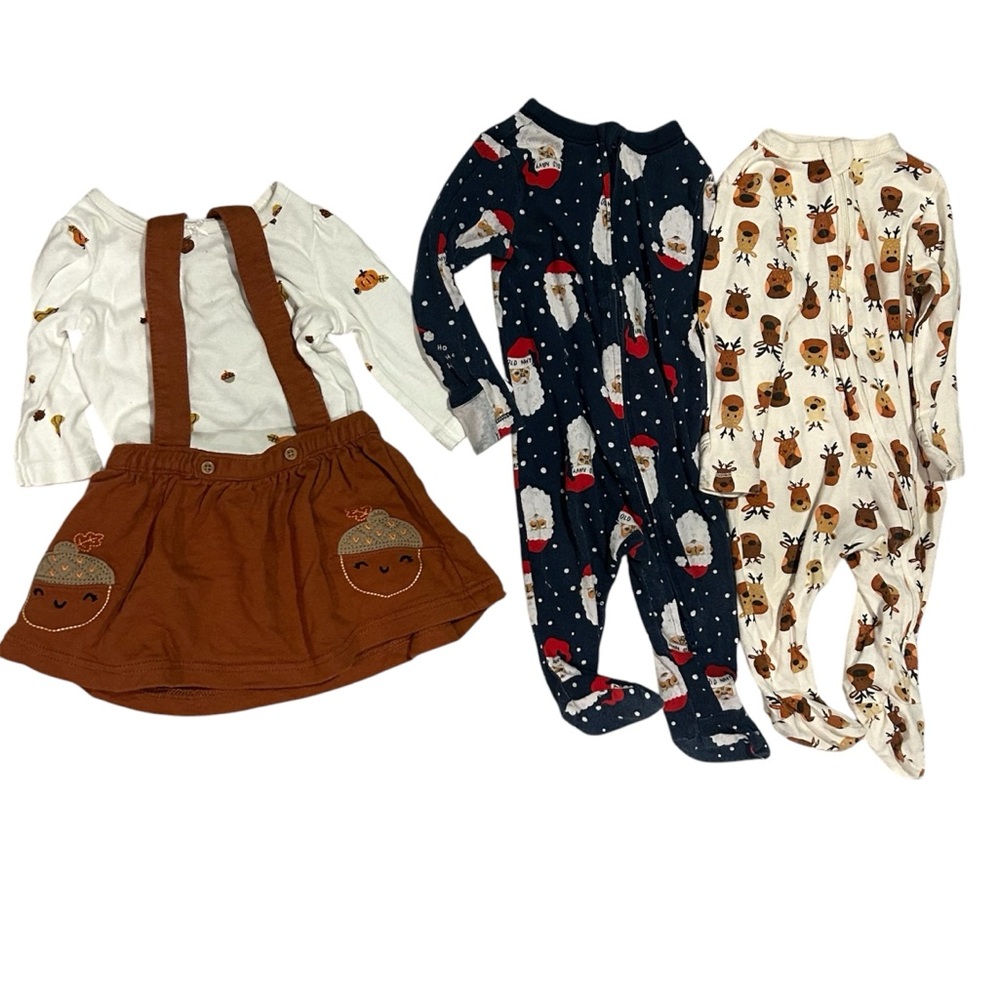 Thanksgiving Christmas 3mo Bundle 🍂🎄🎅